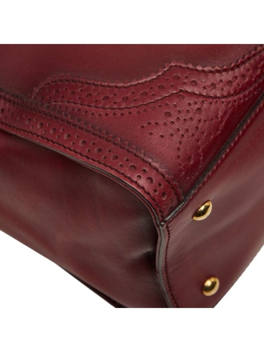 Gucci Micro Guccissima Boston Bag Wine Red Bordeaux Leather - Picture 7 of 10